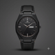 black strap watch